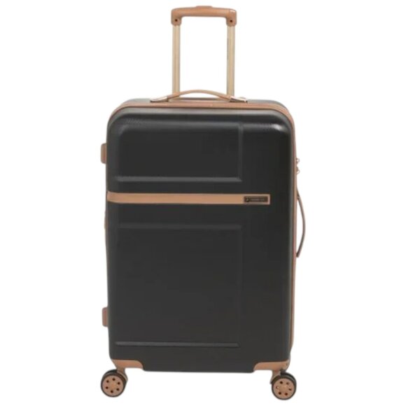 LONDON FOG Handbags - 25in LONDON FOG Black/Sand Westbury Hardside Expandable Spinner